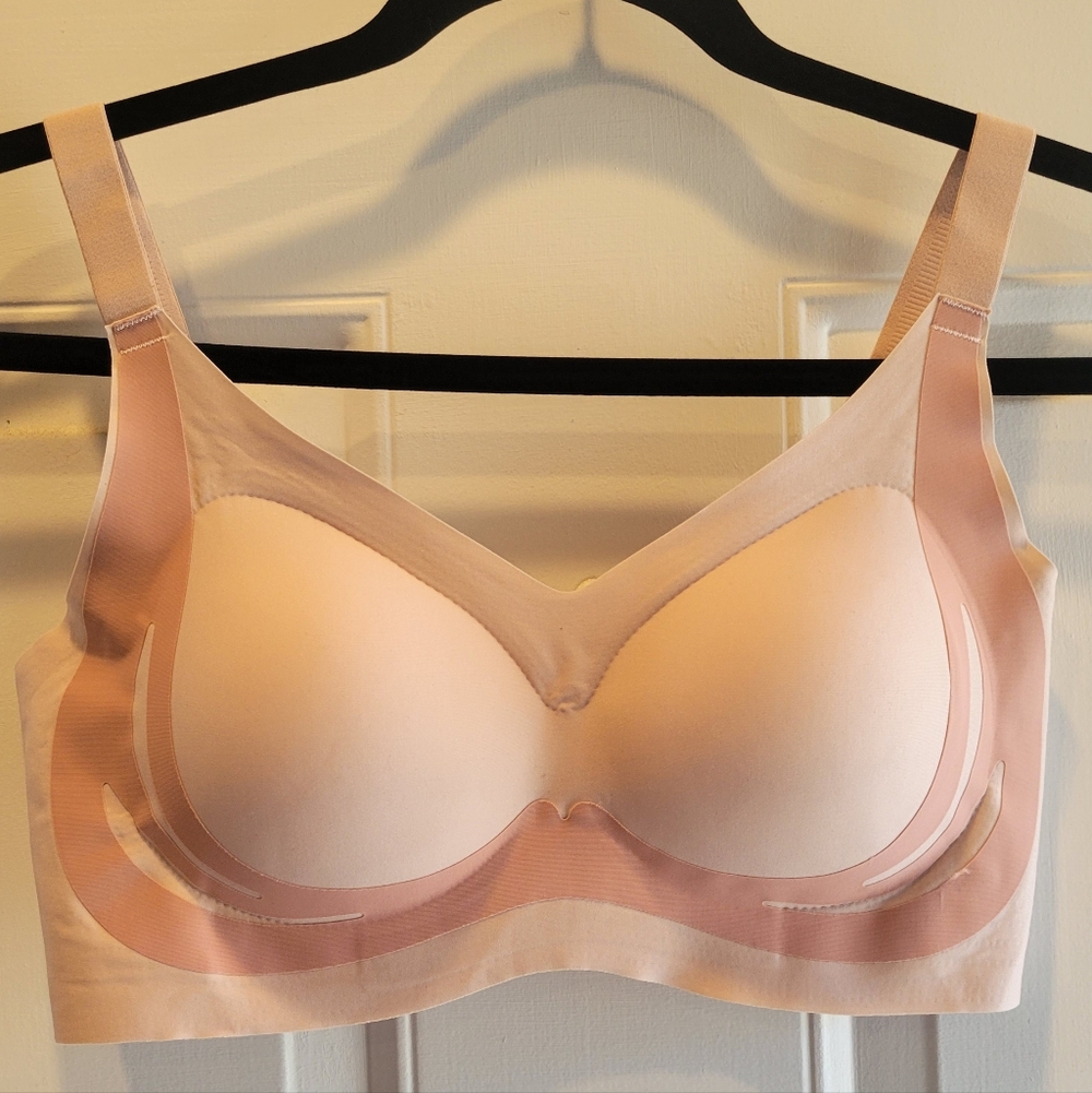 Seamless Light Pink Wireless T-Shirt Bra